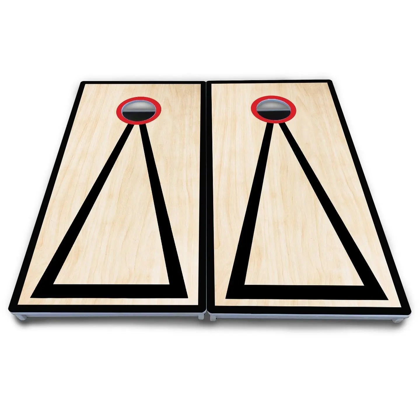 Red/Black Hole Ring Cornhole Boards - All Weather Series by Cornhole Solutions, handmade jewelry detail photo 7