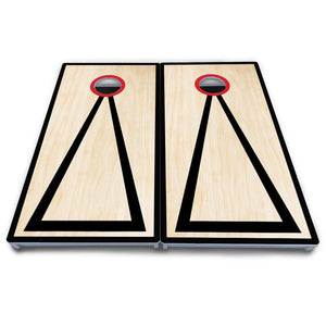 Red/Black Hole Ring Cornhole Boards - All Weather Series by Cornhole Solutions, handmade jewelry detail photo 7