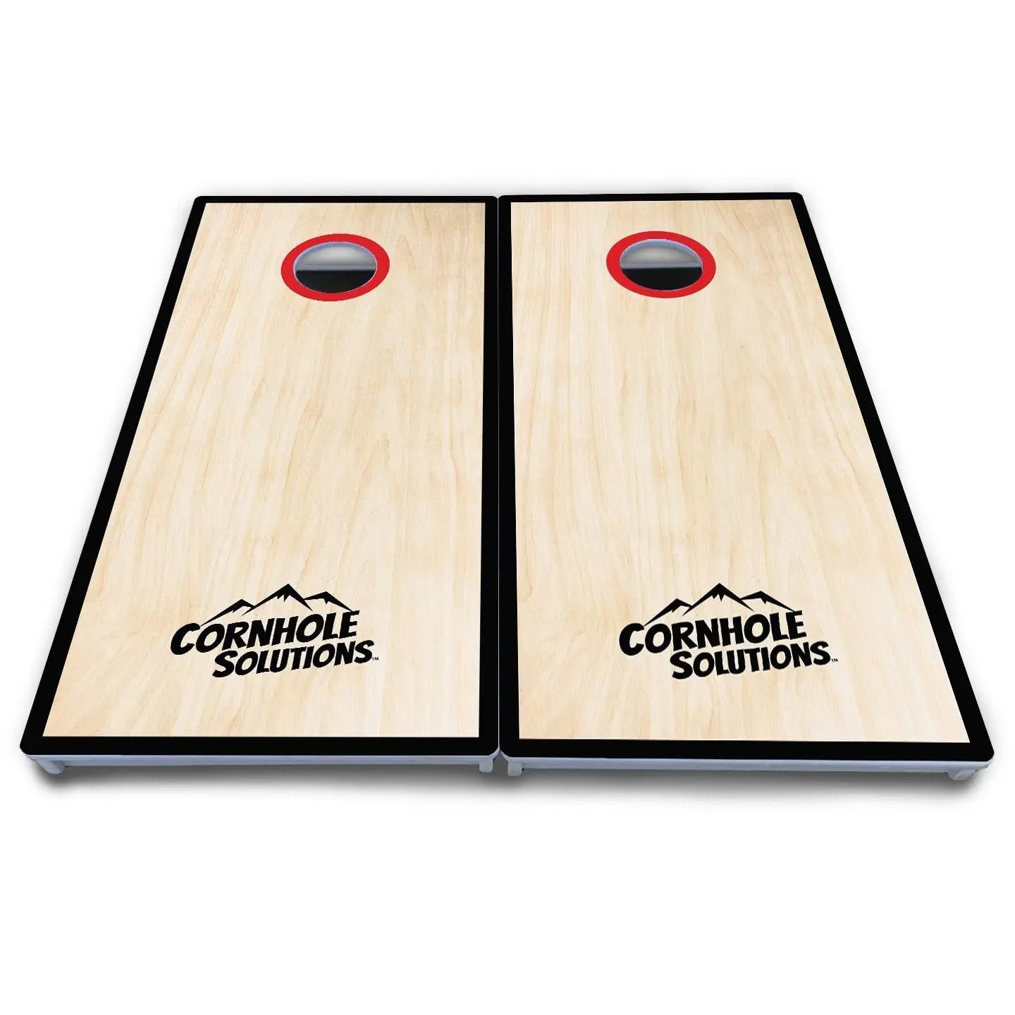 Red/Black Hole Ring Cornhole Boards - All Weather Series by Cornhole Solutions, handmade jewelry detail photo 8