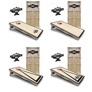 Red/Black Hole Ring Cornhole Boards - Pro Solution Elite Series by Cornhole Solutions, handmade jewelry main product photo