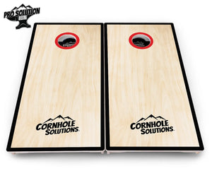 Red/Black Hole Ring Cornhole Boards - Pro Solution Elite Series by Cornhole Solutions, handmade jewelry detail photo 5