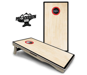 Red/Black Hole Ring Cornhole Boards - Pro Solution Elite Series by Cornhole Solutions, handmade jewelry detail photo 7
