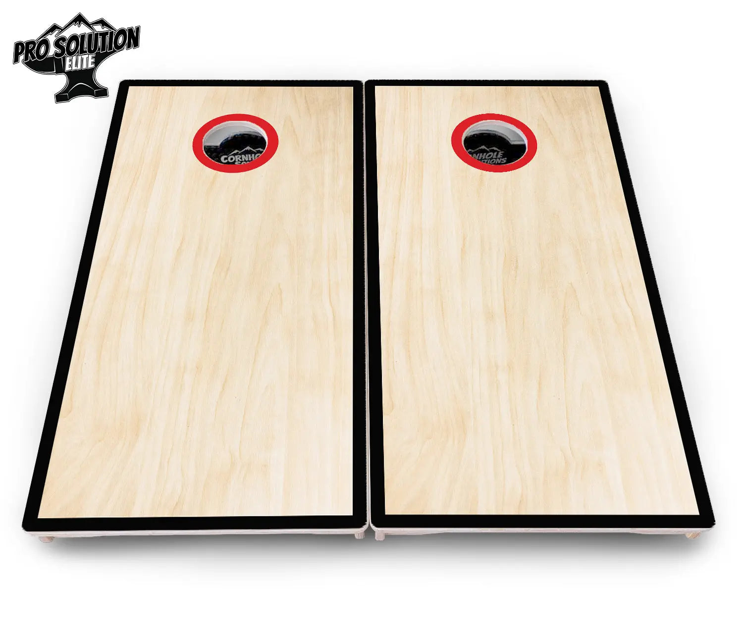 Red/Black Hole Ring Cornhole Boards - Pro Solution Elite Series by Cornhole Solutions, handmade jewelry detail photo 8