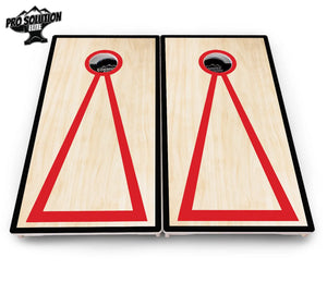 Red/Black Hole Ring Cornhole Boards - Pro Solution Elite Series by Cornhole Solutions, handmade jewelry detail photo 24