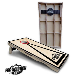 Red/Black Hole Ring Cornhole Boards - Pro Solution Lite Series by Cornhole Solutions, handmade jewelry detail photo 2