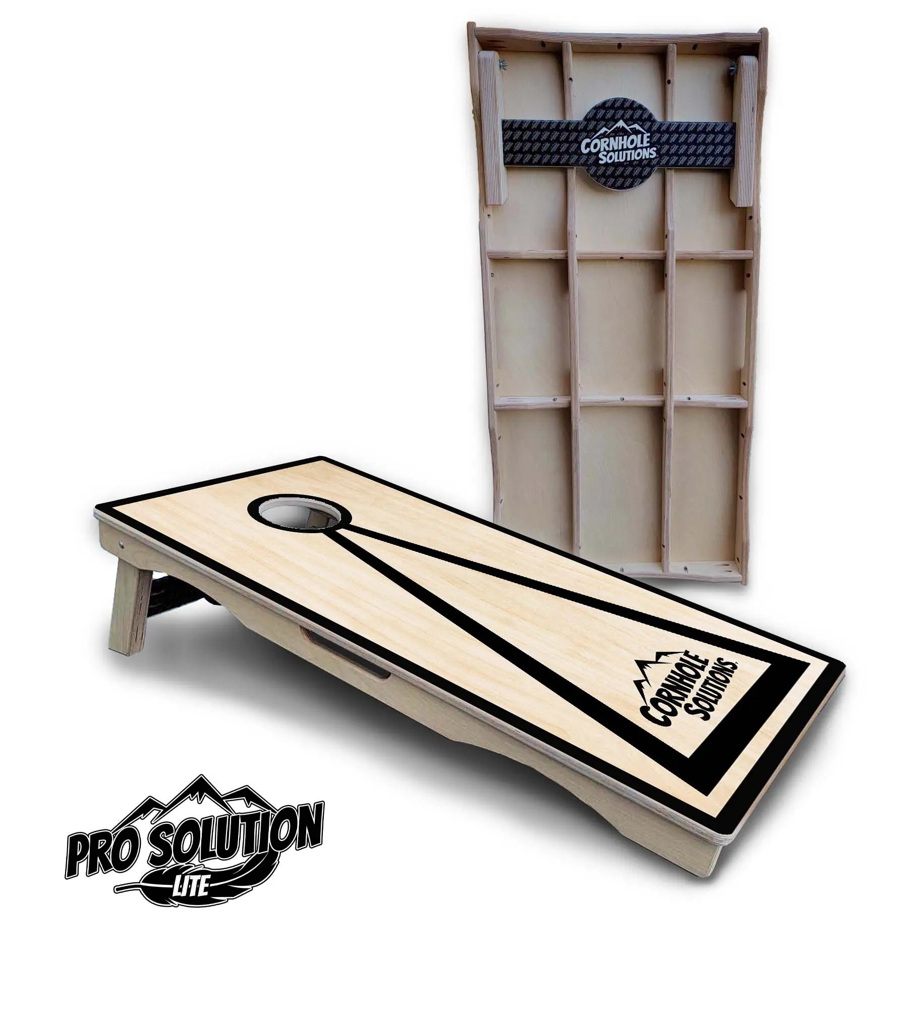 Red/Black Hole Ring Cornhole Boards - Pro Solution Lite Series by Cornhole Solutions, handmade jewelry detail photo 5