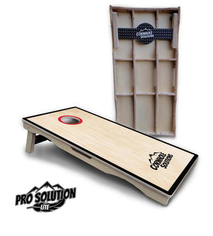 Red/Black Hole Ring Cornhole Boards - Pro Solution Lite Series by Cornhole Solutions, handmade jewelry detail photo 11
