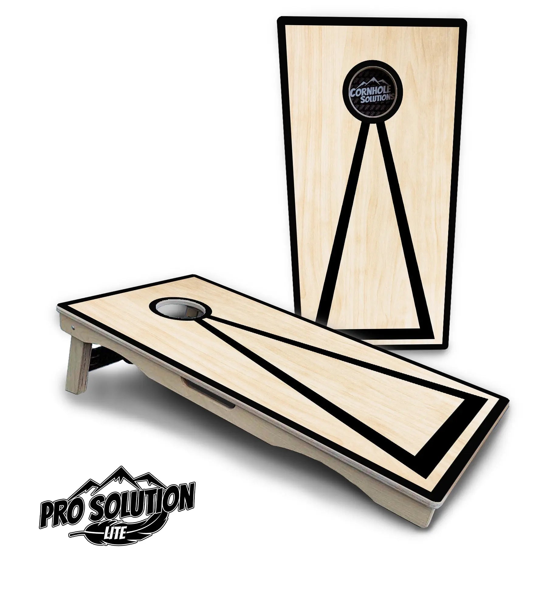 Red/Black Hole Ring Cornhole Boards - Pro Solution Lite Series by Cornhole Solutions, handmade jewelry detail photo 25