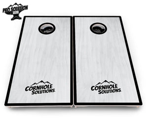 Red/Black Hole Ring Grey Wash Cornhole Boards - Pro Solution Elite Series by Cornhole Solutions, handmade jewelry detail photo 14