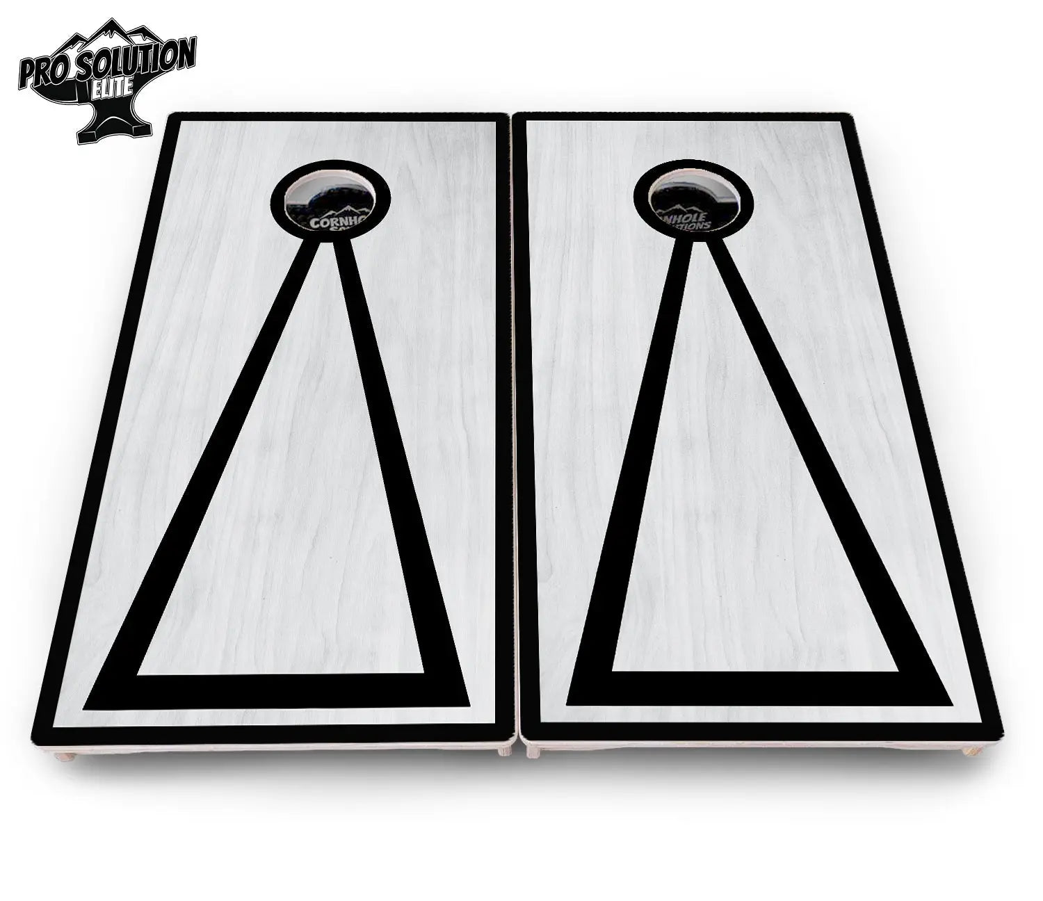 Red/Black Hole Ring Grey Wash Cornhole Boards - Pro Solution Elite Series by Cornhole Solutions, handmade jewelry detail photo 18