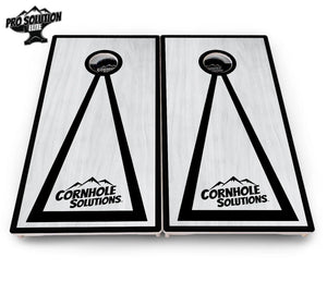 Red/Black Hole Ring Grey Wash Cornhole Boards - Pro Solution Elite Series by Cornhole Solutions, handmade jewelry detail photo 20