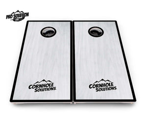 Red/Black Hole Ring Grey Wash Cornhole Boards - Pro Solution Lite Series by Cornhole Solutions, handmade jewelry detail photo 12