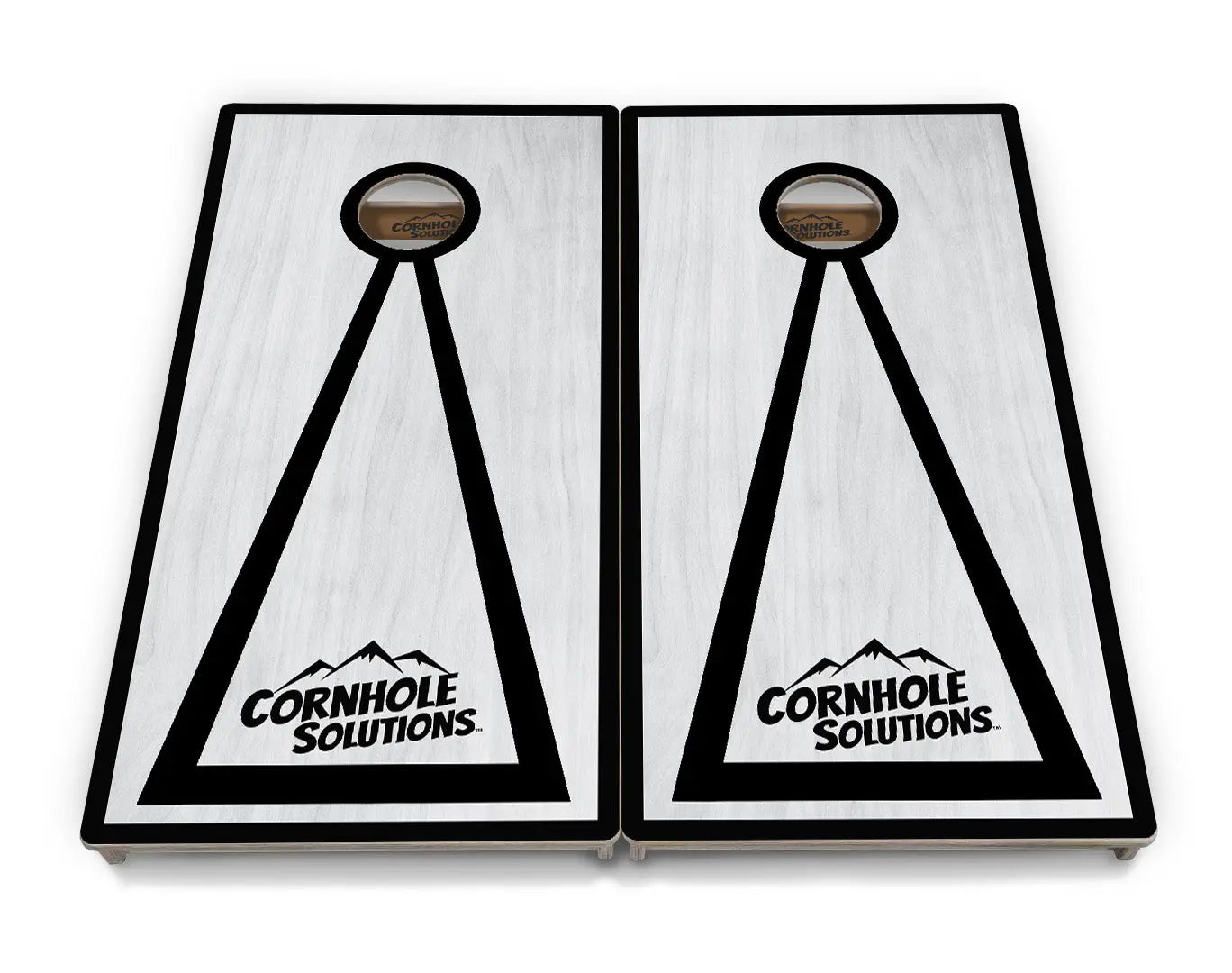 Red/Black Hole Ring Grey Wash Cornhole Boards - Professional Tournament Series by Cornhole Solutions, handmade jewelry detail photo 13