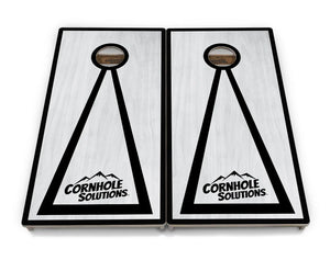 Red/Black Hole Ring Grey Wash Cornhole Boards - Professional Tournament Series by Cornhole Solutions, handmade jewelry detail photo 13
