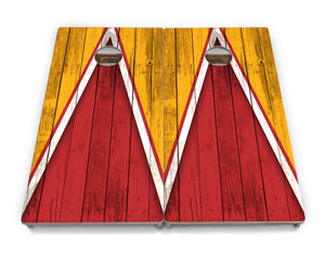 Team Color Triangle Cornhole Boards - Professional Tournament Series