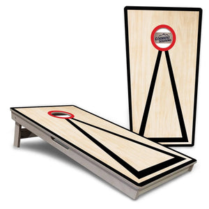 Red Hole Cornhole Boards - Professional Tournament Series by Cornhole Solutions, custom cornhole board main product photo