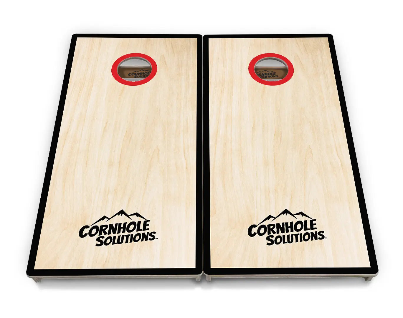 Red Hole Cornhole Boards - Professional Tournament Series by Cornhole Solutions, custom cornhole board detail photo 2