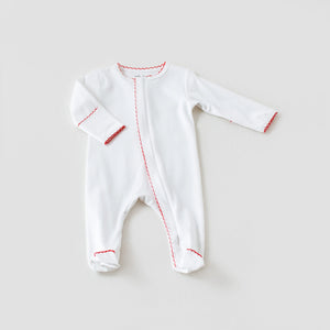 Red Newborn Take Me Home Set by Nola Tawk, children's boutique clothing detail photo 3