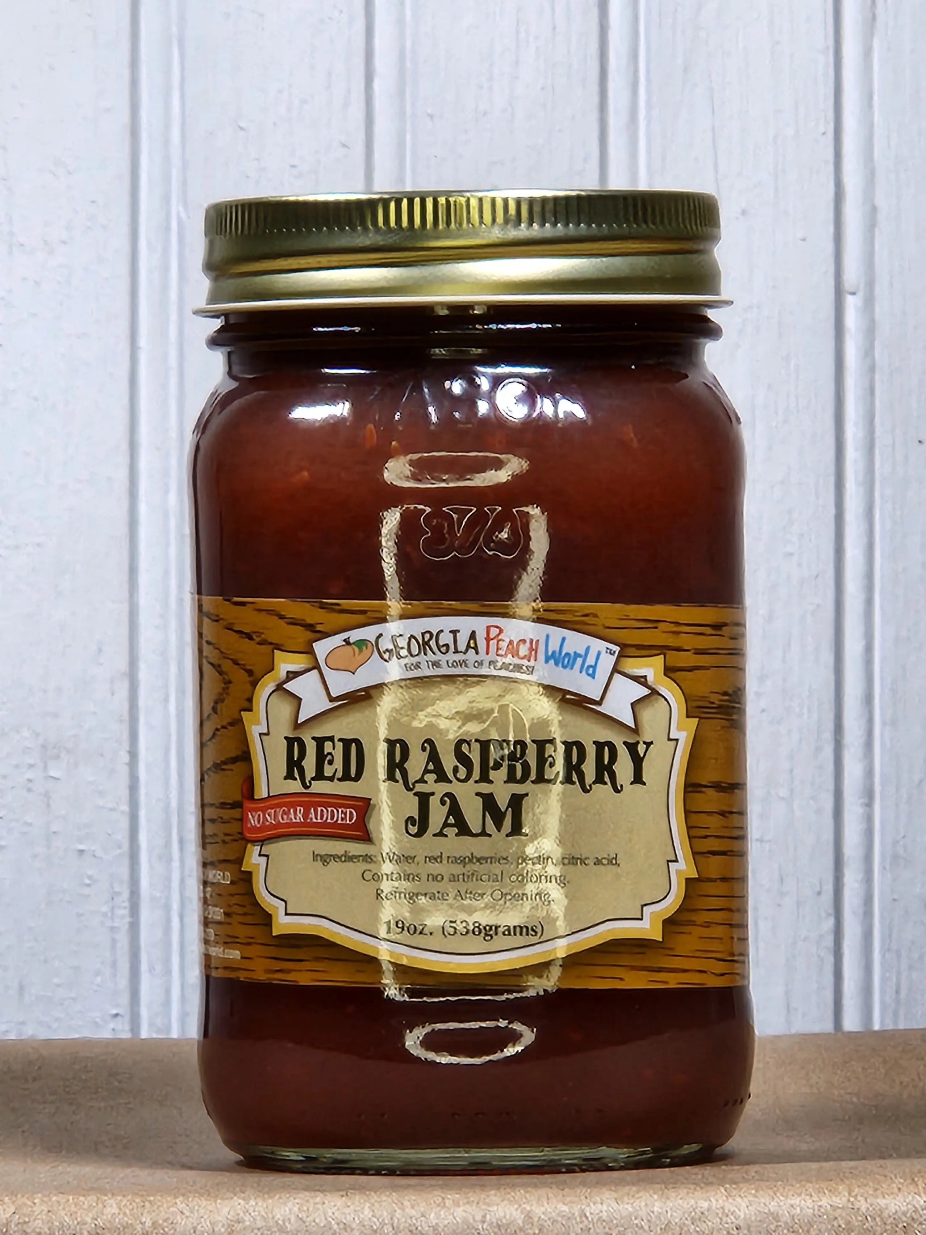 Red Raspberry Jam - No Sugar Added by Georgia Peach World, Southern food gift main product photo
