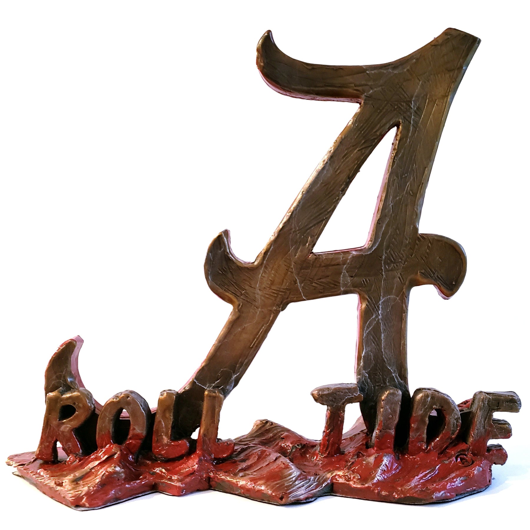 Alabama Crimson Tide Cast Bronze A Sculpture alternate view 4
