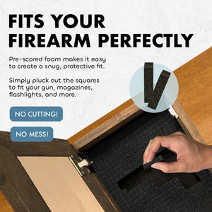 Red Cardinal Bird Gun Concealment Furniture - Handcrafted Hidden Gun Storage Wall Decor - Hidden Gun Shelf with Magnetic Lock for Quick Access by Bellewood Designs, Southern home