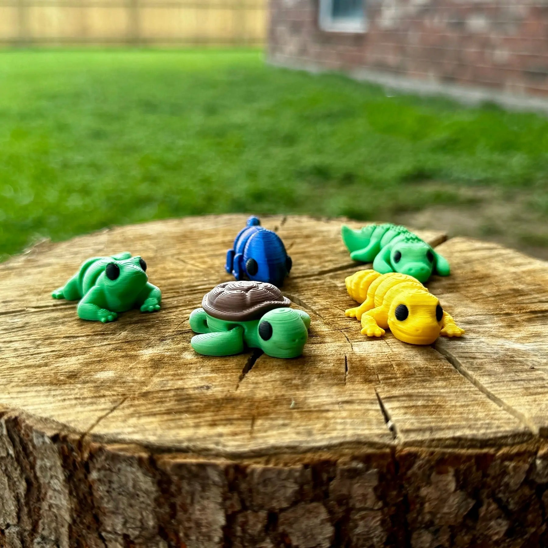 Reptile Rascals Mini Fidget Toy Bundle | 3D Printed Reptile Toys by Mushroom Lady Co, paper gift main product photo