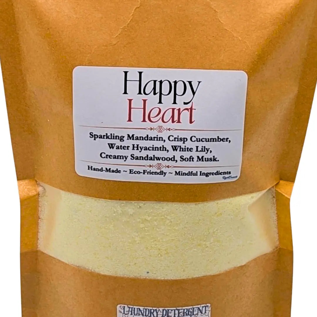 Happy Heart™ Laundry Detergent | Bright Clean Joy – ResilScents™ by ResilScents, scented candle detail photo 2
