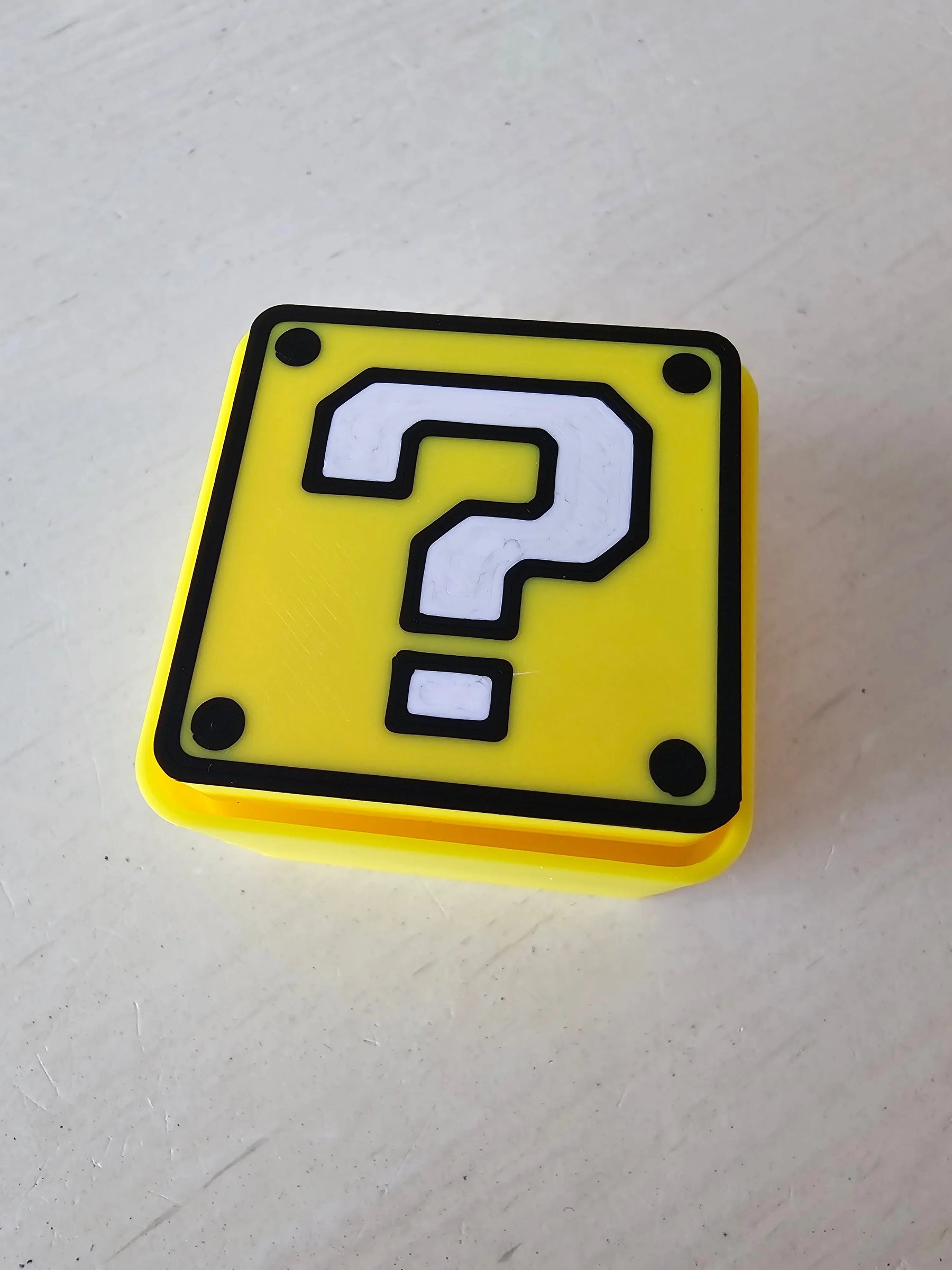 The Tween Space Retro Mystery Block Fidget Clicker Keychain | 3D Printed by The Tween Space, paper gift detail photo 2