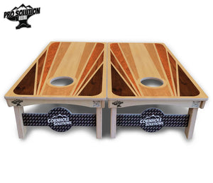 Retro Wood Cornhole Boards - Pro Solution Elite Series by Cornhole Solutions, custom cornhole board detail photo 3