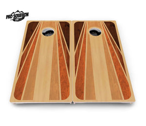 Retro Wood Cornhole Boards - Pro Solution Lite Series by Cornhole Solutions, custom cornhole board detail photo 4