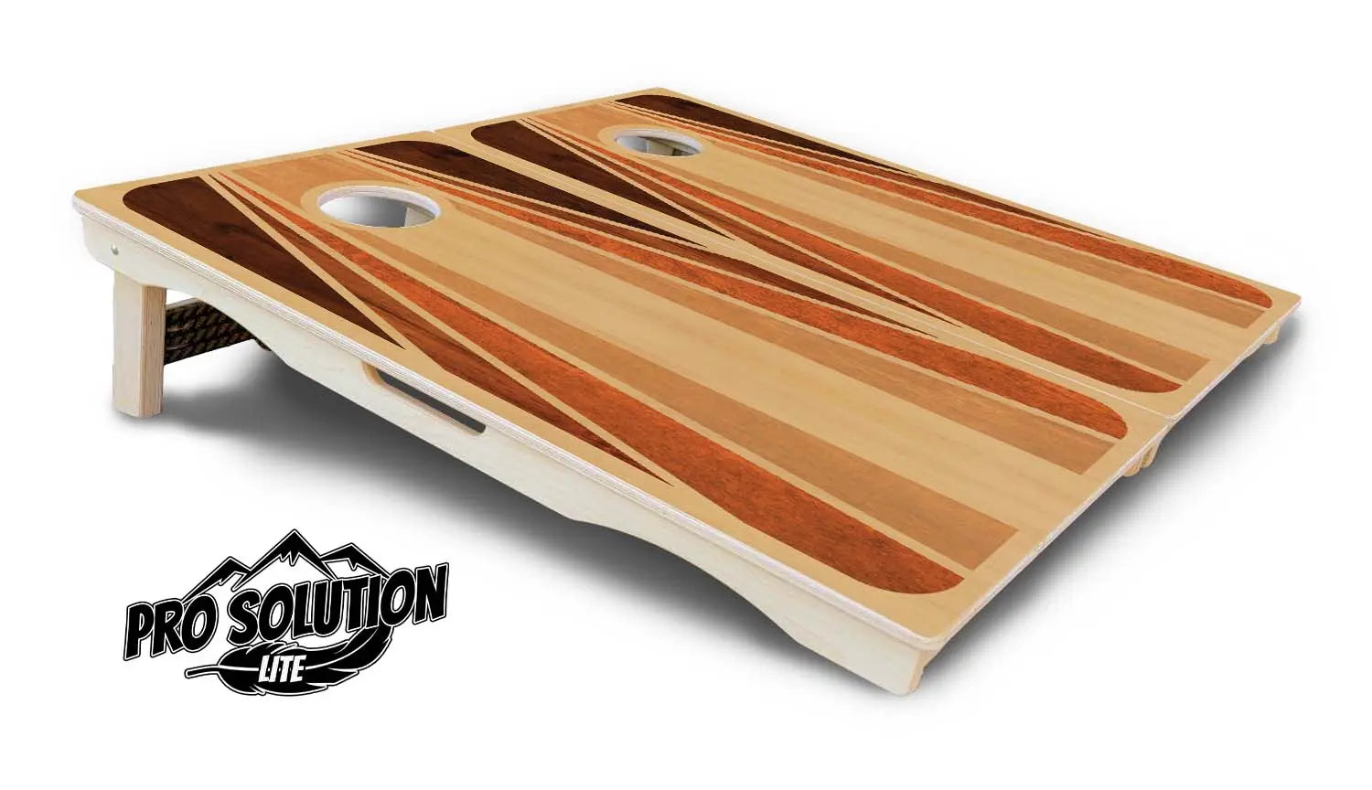 Retro Wood Cornhole Boards - Pro Solution Lite Series by Cornhole Solutions, custom cornhole board detail photo 5