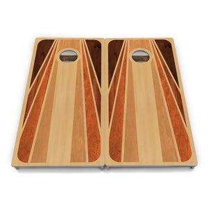 Retro Wood Cornhole Boards - Professional Tournament Series by Cornhole Solutions, custom cornhole board detail photo 2