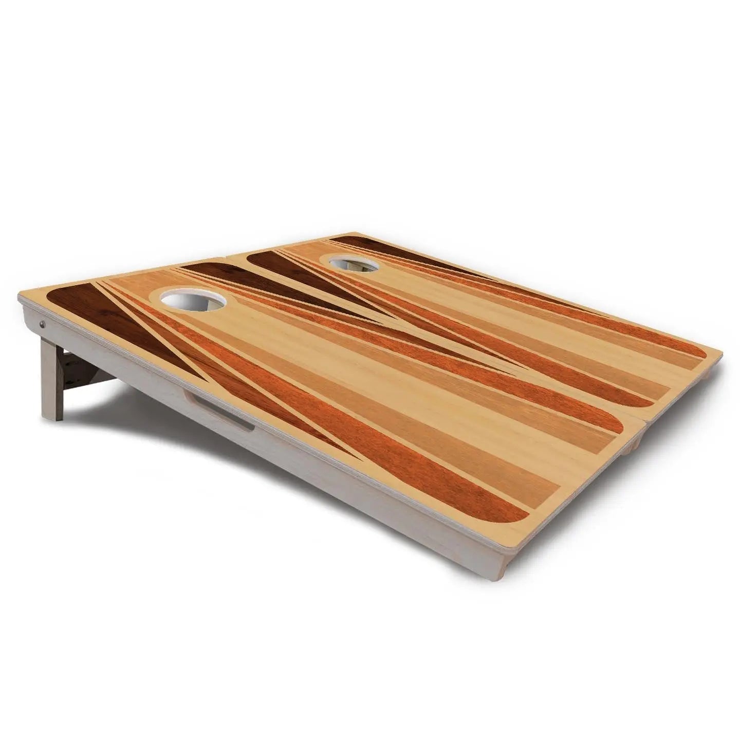 Retro Wood Cornhole Boards - Professional Tournament Series by Cornhole Solutions, custom cornhole board detail photo 3