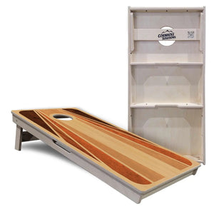 Retro Wood Cornhole Boards - Professional Tournament Series by Cornhole Solutions, custom cornhole board detail photo 5
