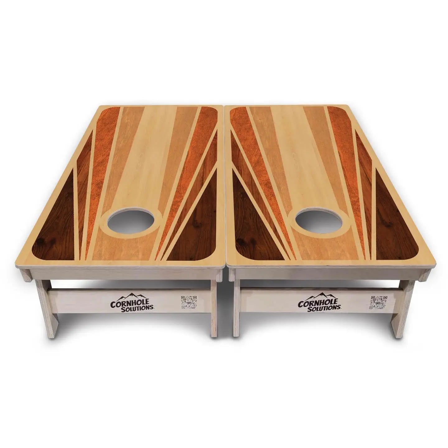 Retro Wood Cornhole Boards - Professional Tournament Series by Cornhole Solutions, custom cornhole board detail photo 6
