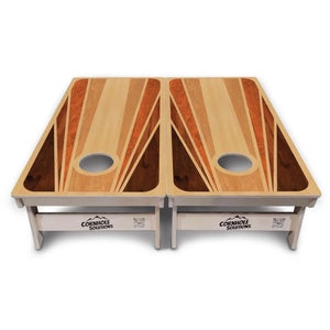 Retro Wood Cornhole Boards - Professional Tournament Series by Cornhole Solutions, custom cornhole board detail photo 6