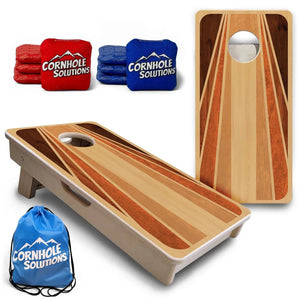 Retro Wood - Mini or Vacation Size Cornhole Boards by Cornhole Solutions, custom cornhole board main product photo