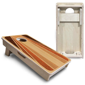 Retro Wood - Mini or Vacation Size Cornhole Boards by Cornhole Solutions, custom cornhole board detail photo 5