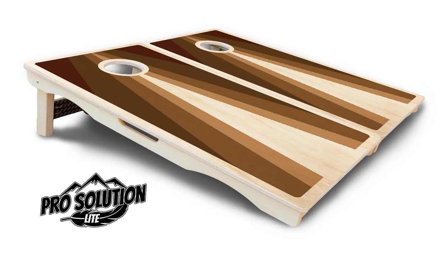 Retro Wood Triangle Cornhole Boards - Pro Solution Lite Series by Cornhole Solutions, custom cornhole board detail photo 4
