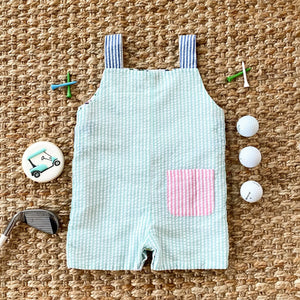 Reversible The Palms Golf Jon Jon by Seven Lantern Lane, children's boutique clothing detail photo 12