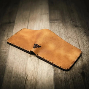 Rio Grande Bifold Wallet by Bull Sheath Leather, handmade leather goods detail photo 6
