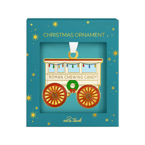 Roman Candy Cart Enamel Ornament by Nola Tawk, Southern food gift detail photo 2
