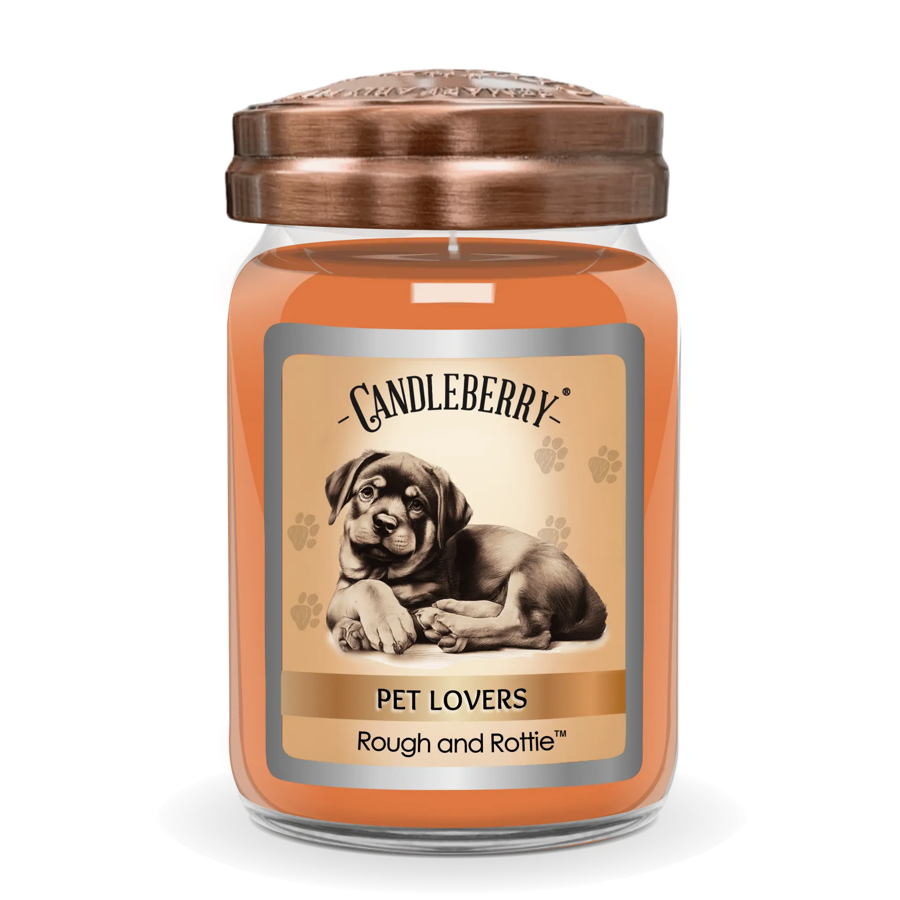 Rough and Rottie™ - Large Jar Candle (Collective) by The Candleberry® Candle Company, scented candle main product photo