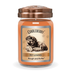 Rough and Rottie™ - Large Jar Candle (Collective) by The Candleberry® Candle Company, scented candle main product photo
