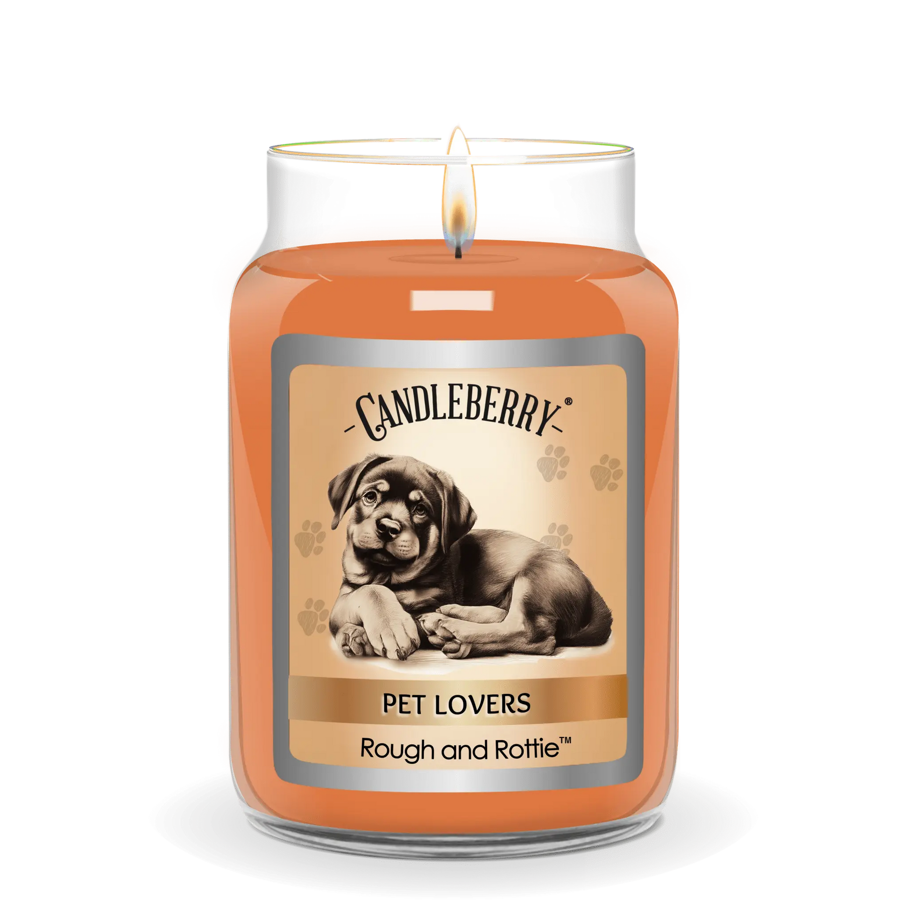Rough and Rottie™ - Large Jar Candle (Collective) by The Candleberry® Candle Company, scented candle detail photo 2