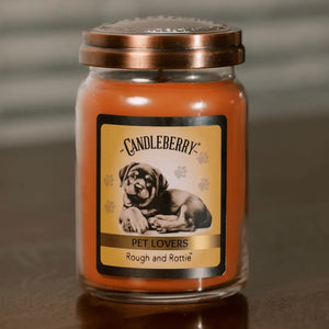 Rough and Rottie™ - Large Jar Candle (Collective) by The Candleberry® Candle Company, scented candle detail photo 3
