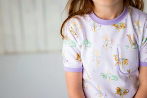 Round & Round We Go Organic Cotton Pajamas by Nola Tawk, Southern food gift detail photo 4