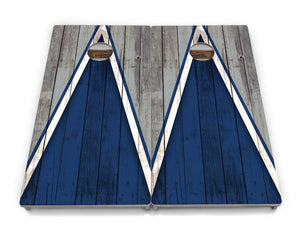 Team Color Triangle Cornhole Boards - Professional Tournament Series