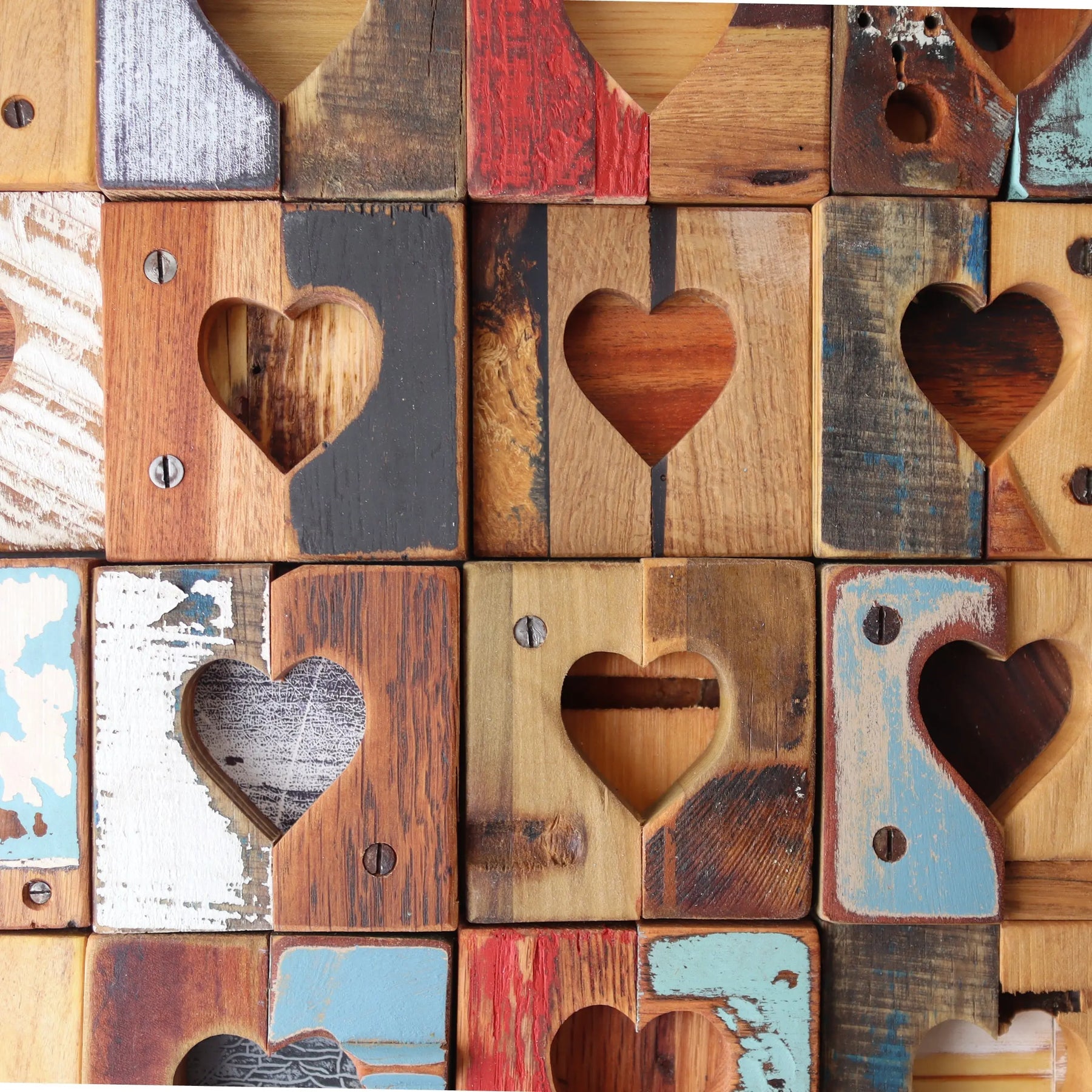 Rustic Heart Tiles by Dennehey Design Co., gift giving detail photo 2