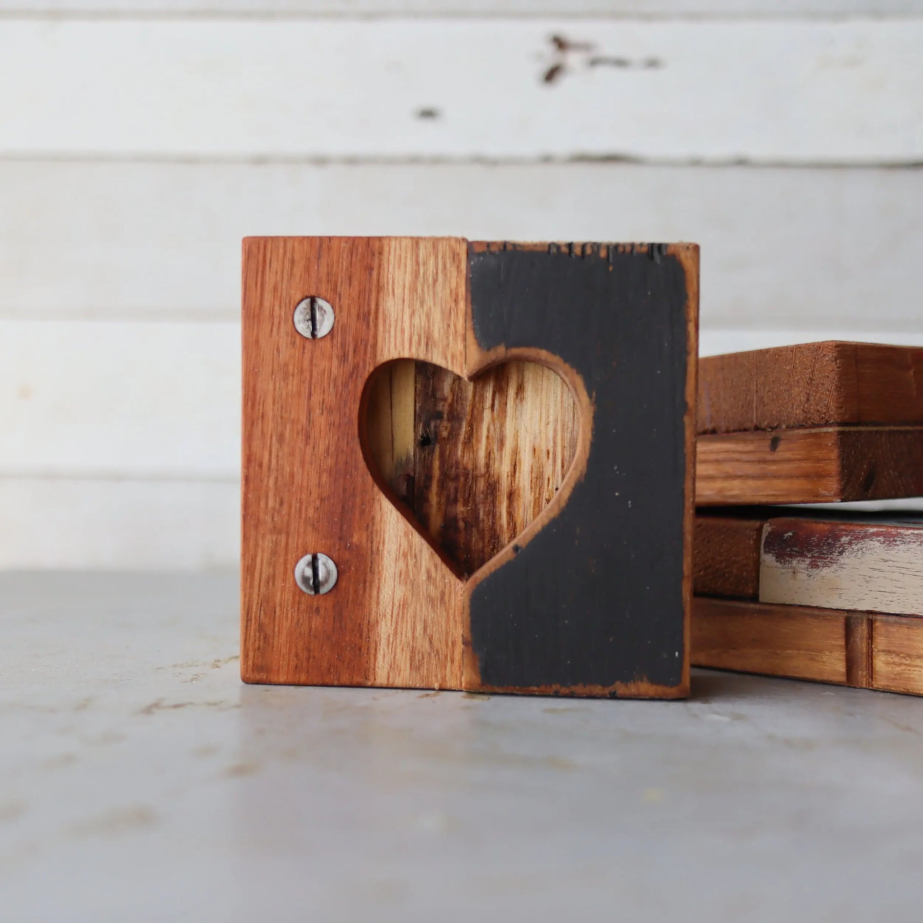 Rustic Heart Tiles by Dennehey Design Co., gift giving detail photo 3